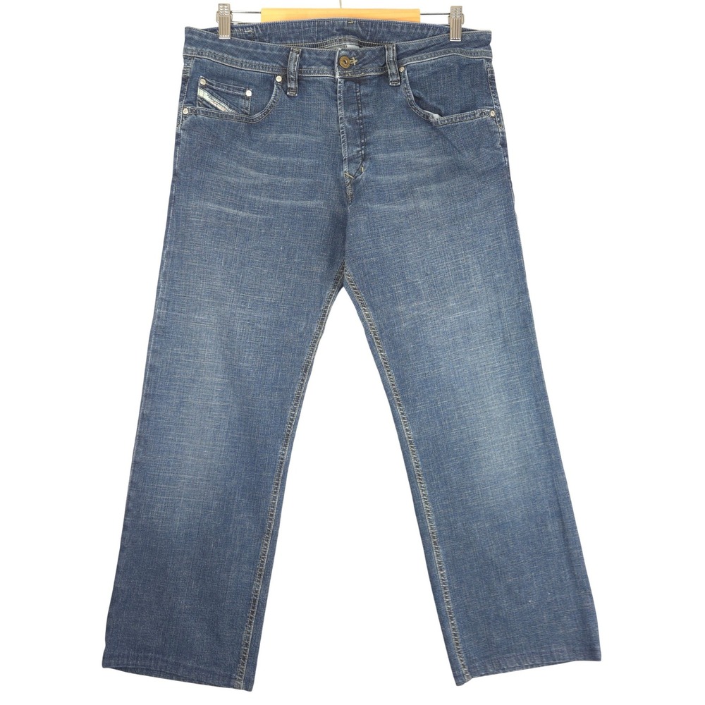 Diesel Rolan Straight Leg Jeans Mens Blue Stretch Denim Italy‎ 36 (Fits 34)